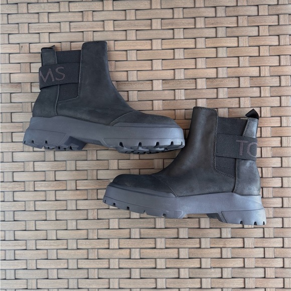 Toms Women’s Alpargata Round Toe Combat Casual Boots Ankle Low Heel‎ Size 9.5 - Picture 1 of 8